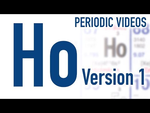 Holmium (version 1) - Periodic Table of Videos