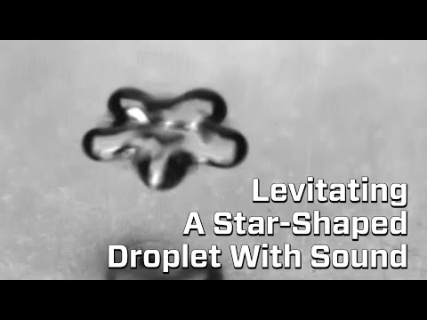 Star-Shaped Droplet Levitated By Sound