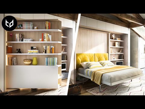 INCREDIBLE Space Saving Furniture - Murphy Bed Ideas ➤ 3