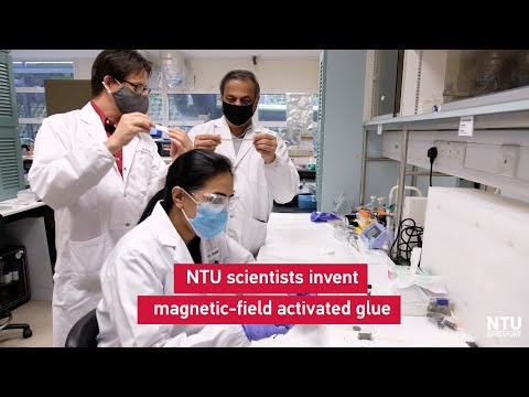 NTU Singapore scientists invent glue activated by a magnetic field