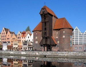 Hijskraan uit de Middeleeuwen, gefotografeerd in het Poolse Gdansk. -Wikimedia Commons