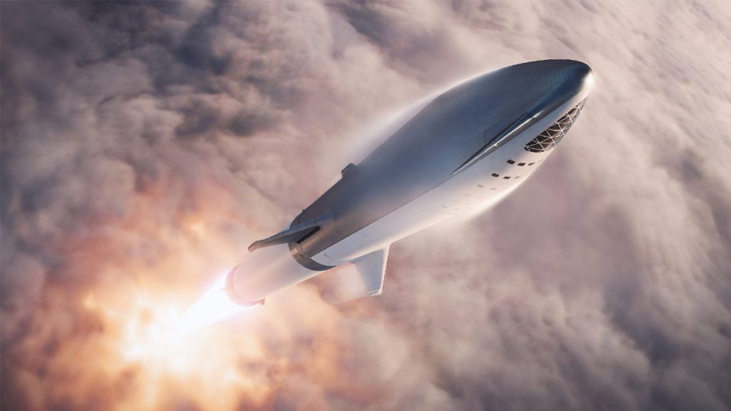 SpaceX's Starship en Super Heavy Rocket, die goedkope maan- en Marsmissies binnen bereik moeten gaan brengen, zijn goede voorbeelden van de ontwerpprincipes van Elon Musk in de praktijk. Bron/copyright: SpaceX