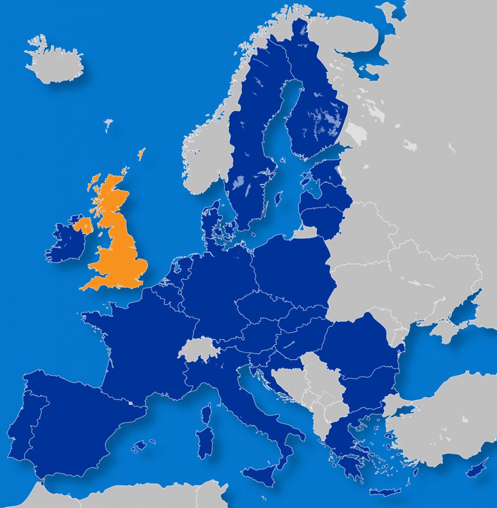 Na de Brexit wordt Ierland geografisch min of meer gegijzeld door de Britten. Copyright: Visionair.nl